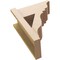 Ekena Millwork 8-in W x 16-in D x 20-in H Funston Trad Rough Cedar Woodgrain TimberThane Outlooker, Primed Tan OUTUR080X16X20FST04RCPR - alternate 5